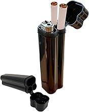 EKNA Cigarette & Lighter Box, Fire with Cigarette Storage, 3-in-1 Transport Box for Travel, Smoking Box