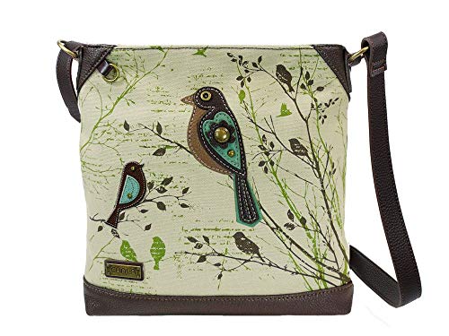 Chala Handbags Safari Bird Canvas Crossbody Bag Purse