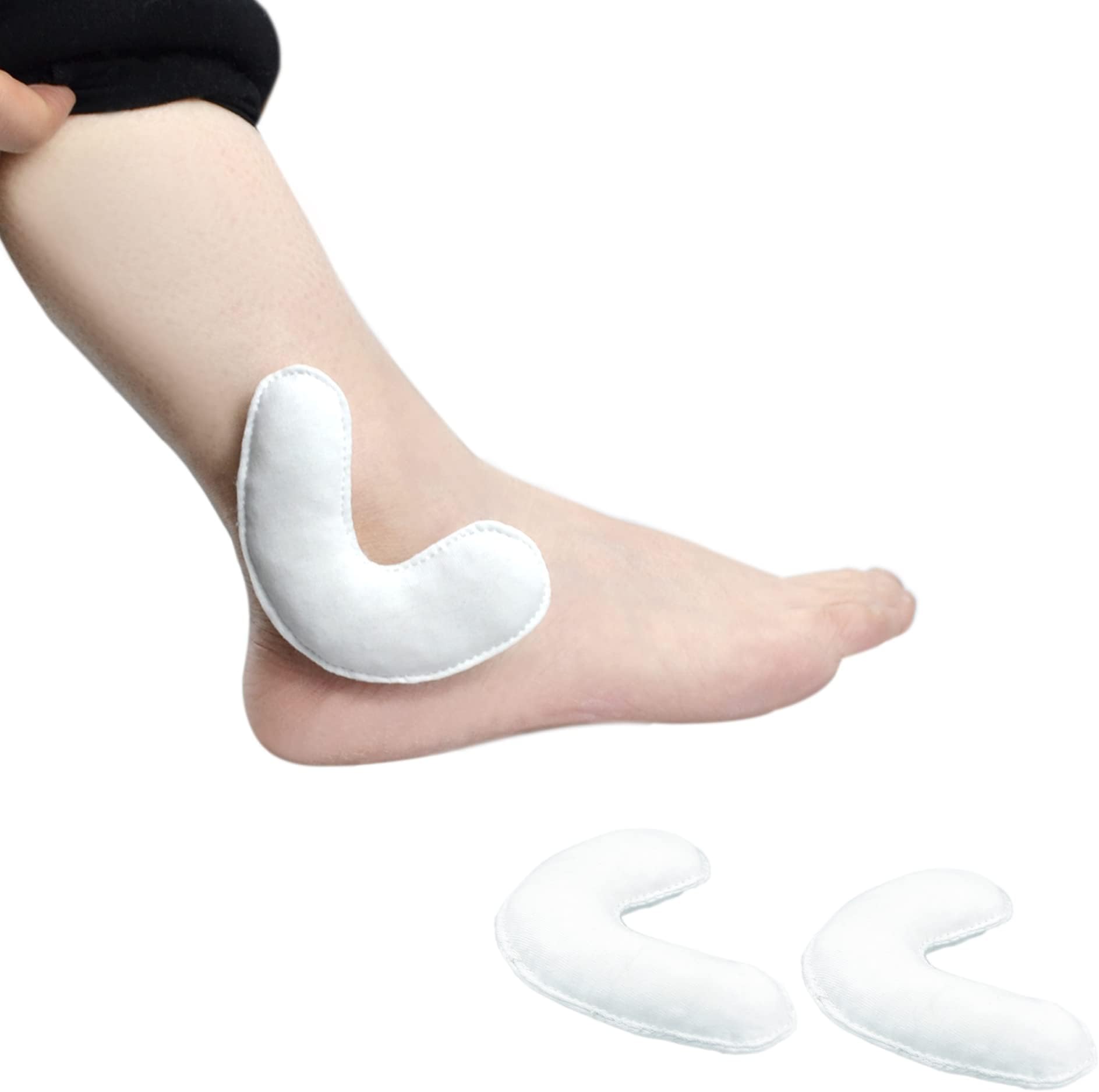2 Pack Malleolus Pressure Pads Boots Ankle Pads Malleolar Protection Cushion for Joint Pain Sprain Plantar Fasciitis Achilles Tendonitis Swelling