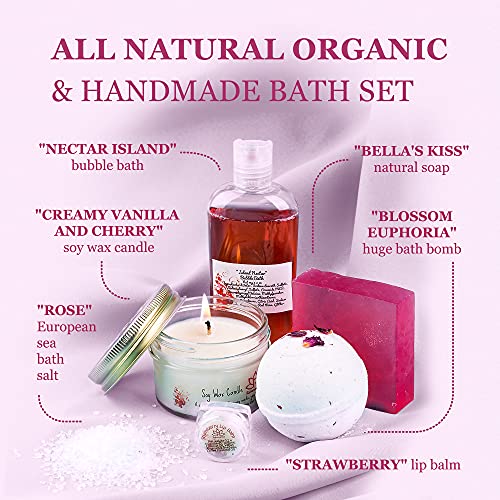 image for Relaxcation Handcrafted Bath Luxury Spa Gift Set for Women - Natural O