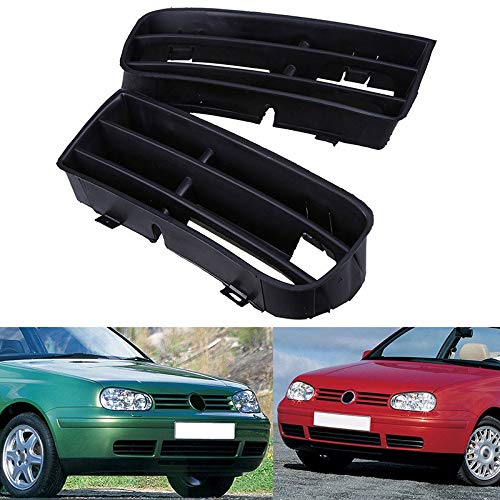 Fog Lamp Grille Front Lower Side Bumper Fog Light Grille Fit for VW Golf/Variant/4 Motion 1998-2006 Car Mesh Grills Styling Auto Parts (Color : 1 Pcs Right) (1 Pcs Right)