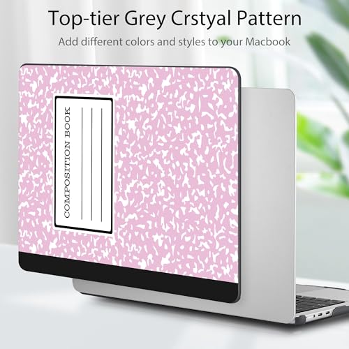 Image of Tuiklol for MacBook Air 13 inch Case M5 2026 M4 2025 M3 2024 M2 2022 Release Model A3449 A3240 A3113 A2681,Plastic Hard Shell Cover for MacBook Air 13.6 with Touch ID, Composition Book