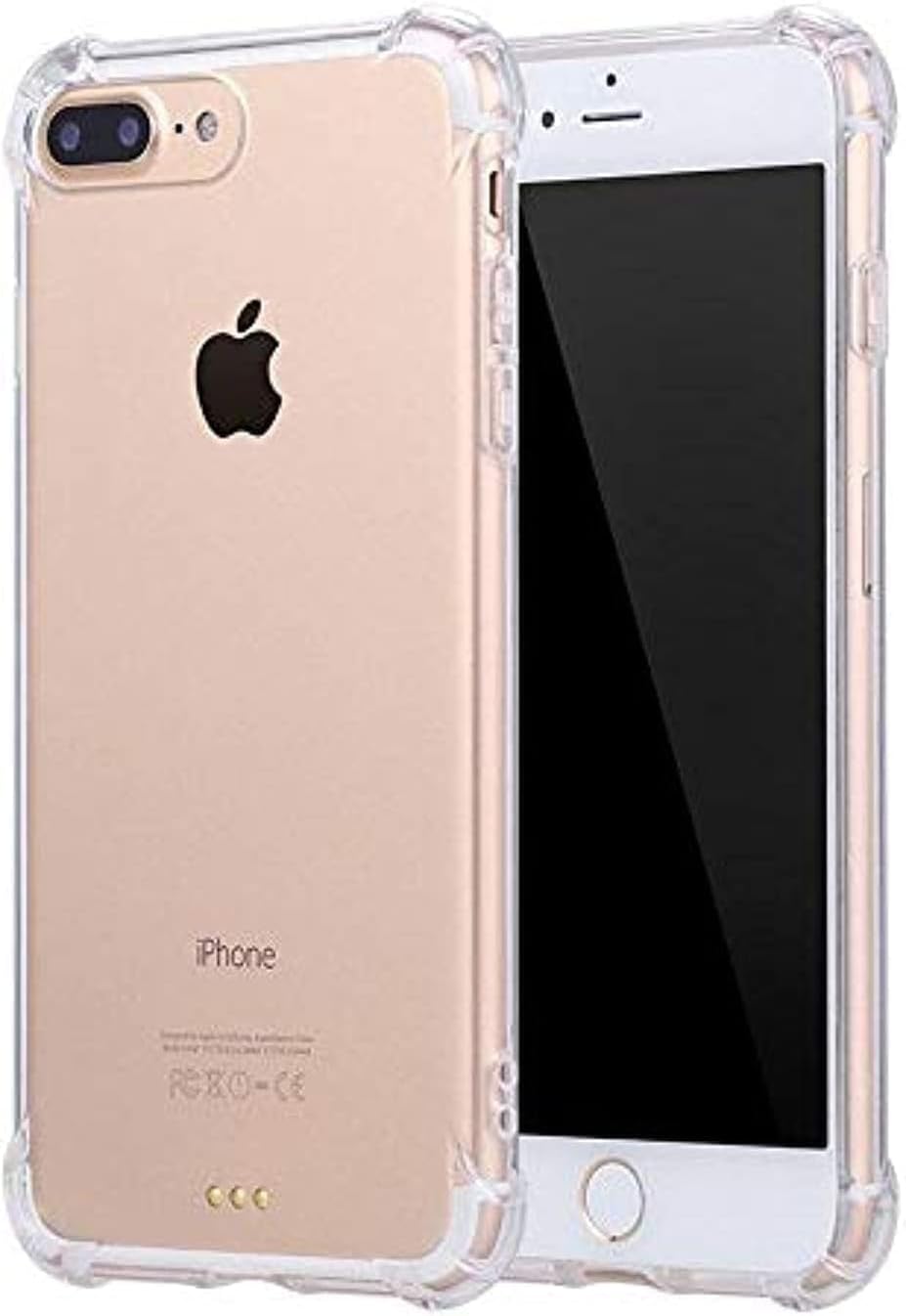 Clear Phone Case Compatible with iPhone 7 Plus / 8 Plus 4 Corners Armor Full Protection TPU Anti-Yellow Phone Case...