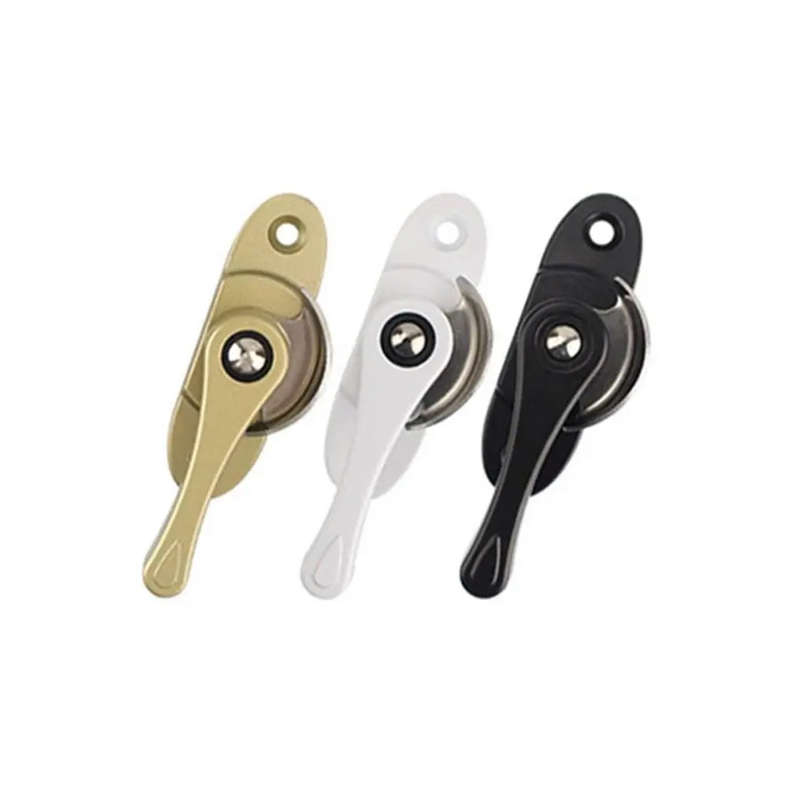 Windows Sash Lock 10Pcs Aluminum Alloy Window Lock Door Lock Window Sash Lock Used On Vertical Horizontal Sliding Windows Security Lock(Style 1)