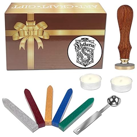 Wax Stamp Kit for Wax Seal Creative Mysterious Retro Stamp Maker Kit Great Gift for Birthday Christmas Themed Party (STR KIT) Cover