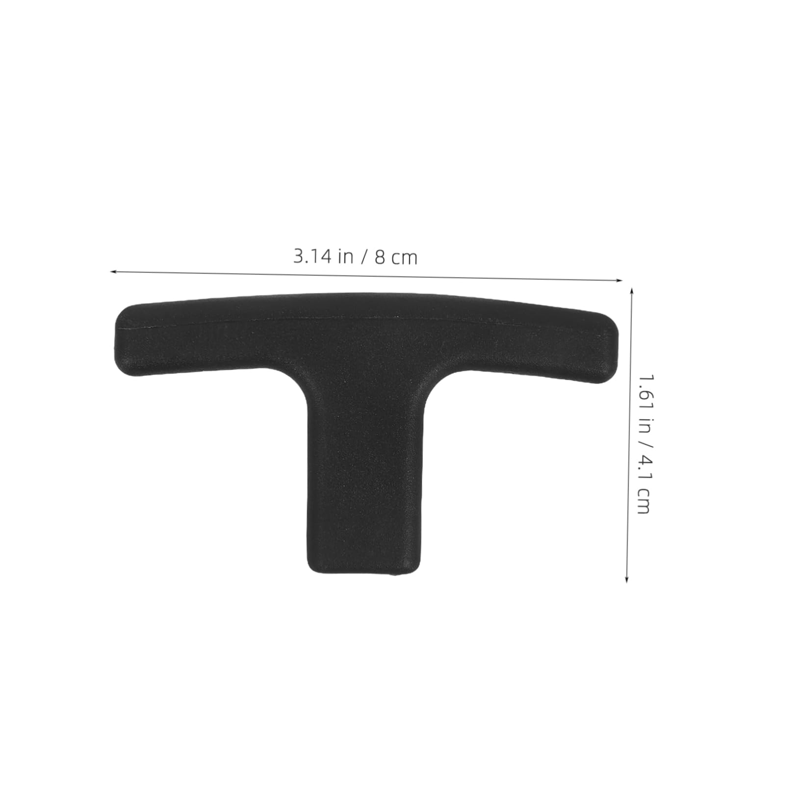 OSOLADY Plastic Inner Wire Handle Waste Valves Water Stop Valve Tank Valve Rope Handles Sewer Valve Gate Waste Water Valve Bump Handle Assembly Black Stainless Steel