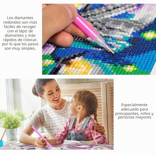 Diamond painting de café en kit de mosaico y manualidades 5D 7