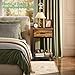 Kitstorack Night Stands Set of 2,End Tables with Drawer for Bedroom Bed Side Table for Home, Rustic Brown Wood Night Stand Bedroom Nightstands Bedside Table Set of 2
