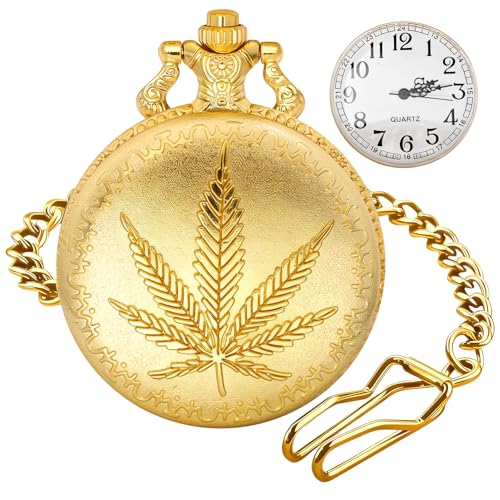Montre de poche à quartz gousset style vintage chic cadran chiffres arabes