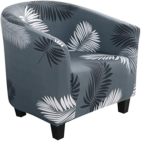 Souarts Tub Chair Covers Stretch Chair Covers For Armchairs Spring Print Arm Chair Slipcover Bucket Seat Cover Removable Washable Protector Cover For Bar Counter Living Room Reception