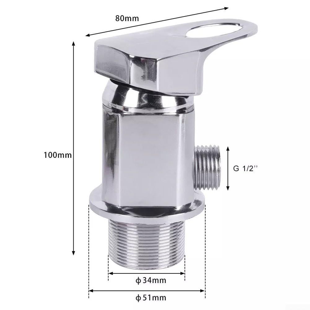 Rubinetto doccia per roulotte, 12 rubinetti miscelatore per doccia, con code in acciaio inox da 800 mm, per camper, camper