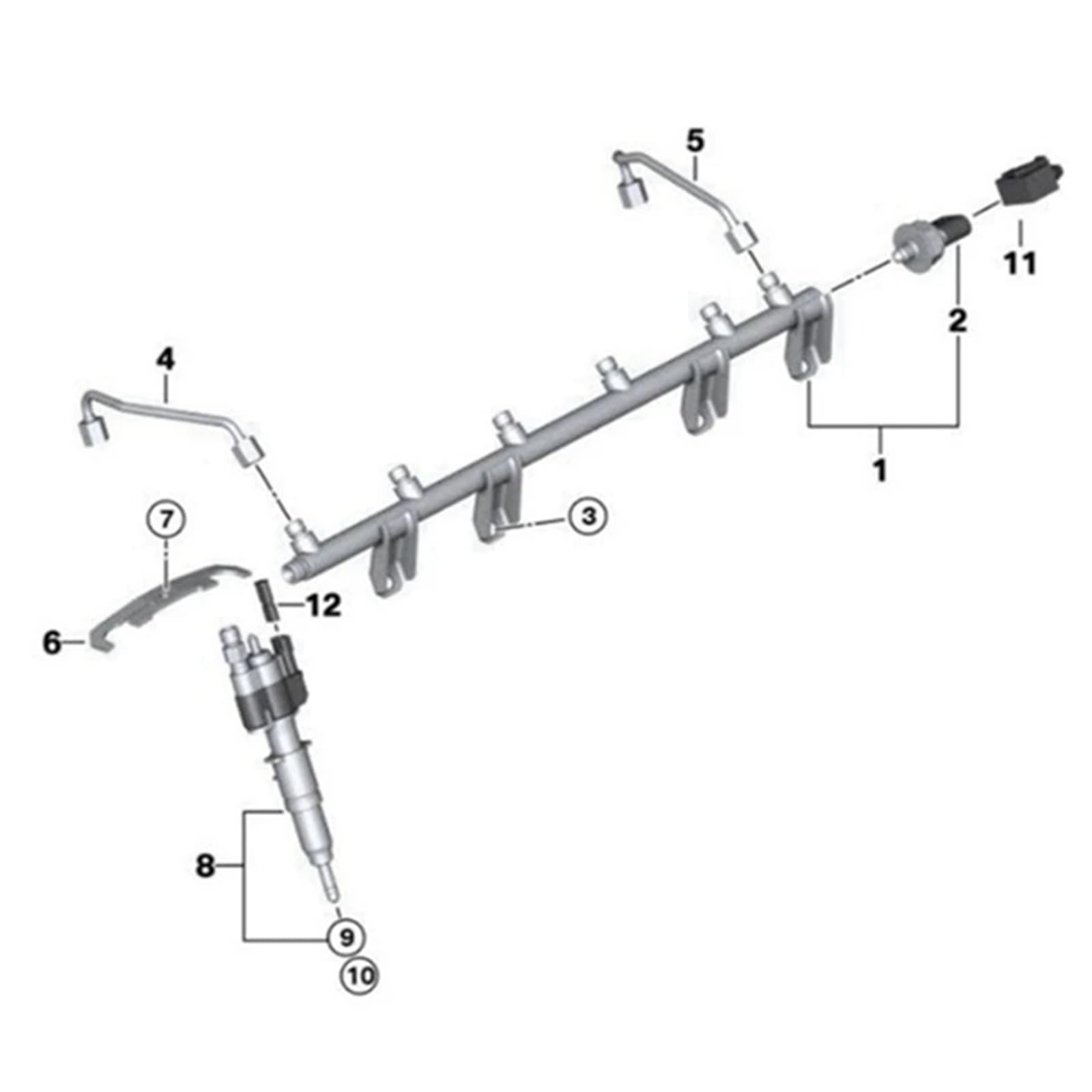 L'automobile sostituisce 13537585261-09 13537537317 13537585261 13538616079 Ugello dell'olio di ricambio per accessori auto