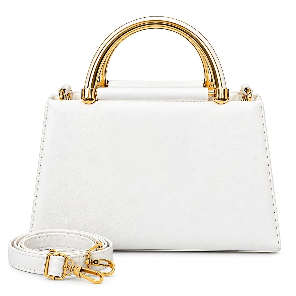 515nlcdXR2L._SL1024_ Women's White PU Leather Handbag