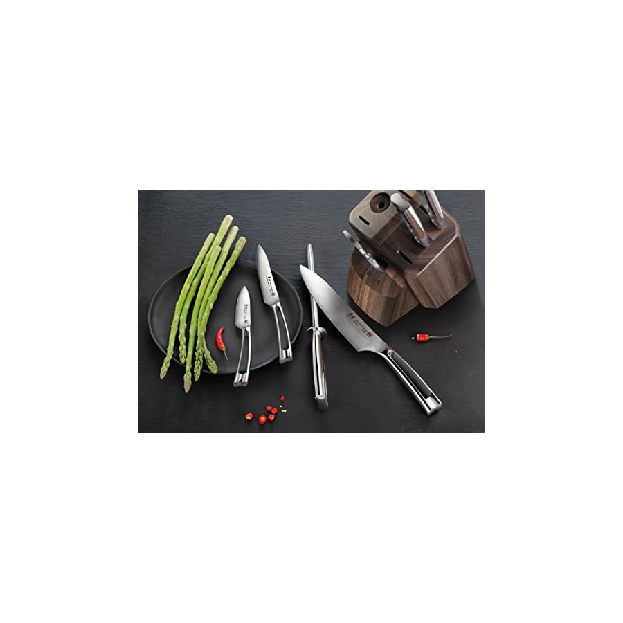 Cangshan-N1-Series-1022612-German-Steel-Forged-8-Piece-Knife-Block-Set-Walnut Cangshan N1 Series 1022612 German Steel Forged 8-Piece Knife Block Set, Walnut