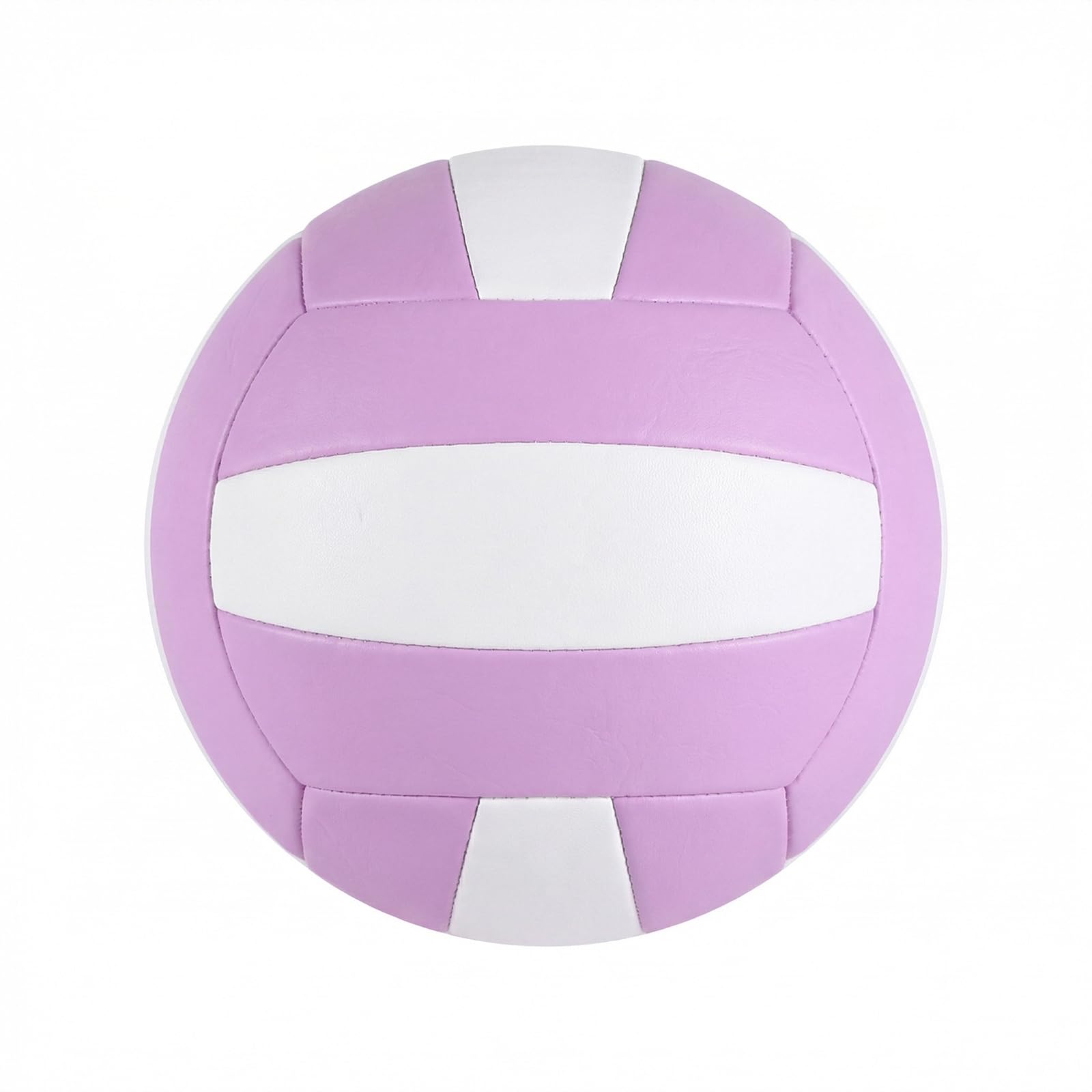 Volleyball, offizielle Größe 5, wasserdicht, weich, mit Pumpe für Erwachsene, Strand, Pool, Fitnessstudio, Training, Spiel (lila-weiß), 2 Stück