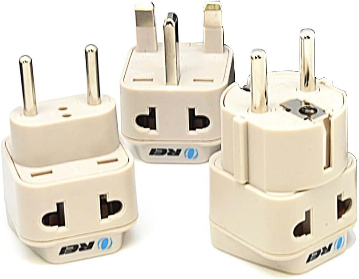 European Plug Adapter Set Works in Albania, Austria, Belgium, Denmark, Finland, Greece, Hungary, Iceland, Netherlands, Norway, Poland, Portugal, Romania, Spain, Sweden, Turkey