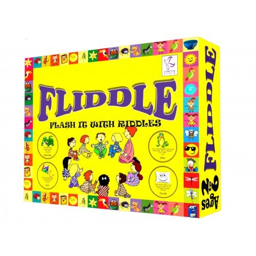 Infinite Space Fliddle Fun Card Game, Learning Riddle Card Game, Brain Workout for Kids and Adults Ages 2 Years and Above, Develop Problem Solving, 100 Multicolor Card Puzzle Game