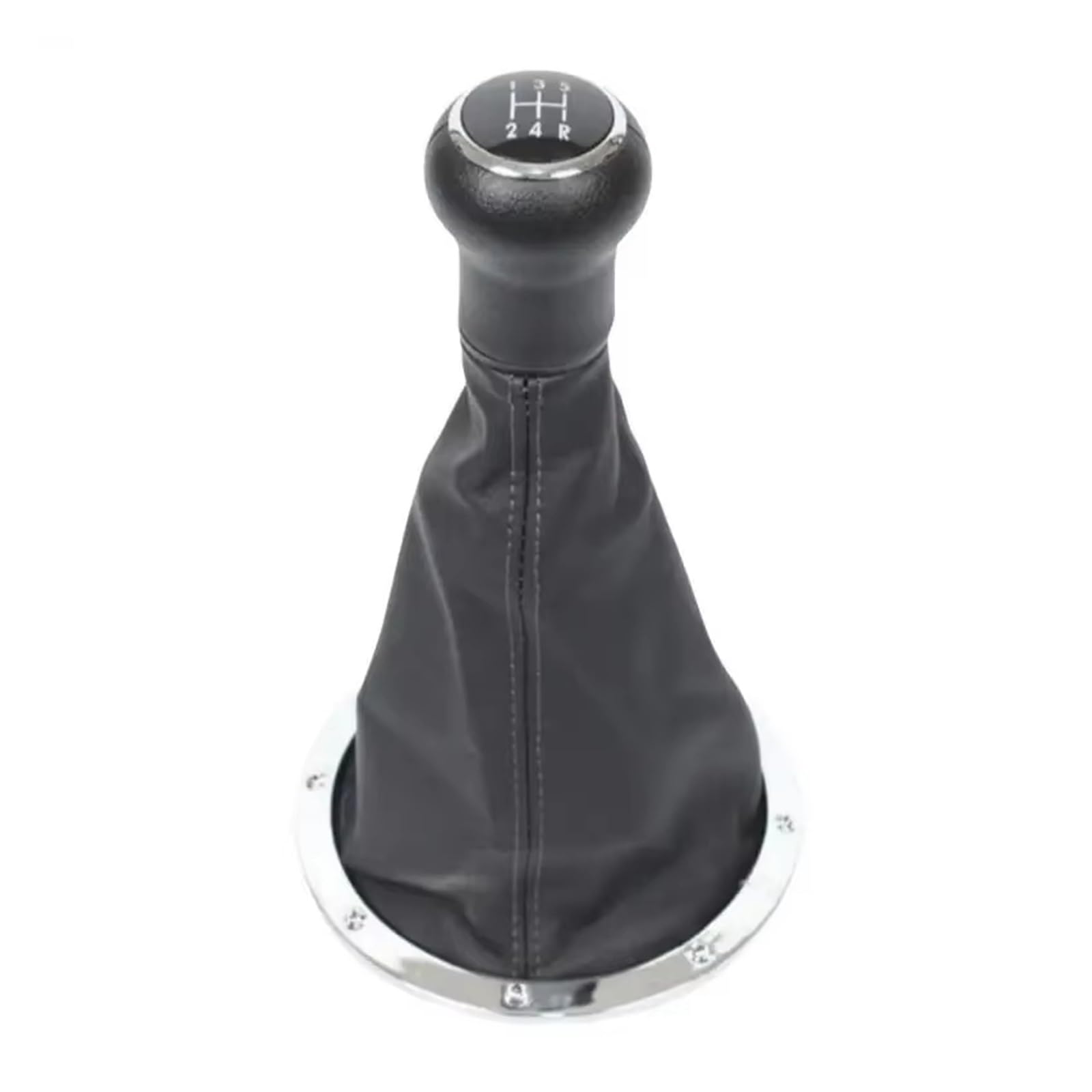 Qwqaab Black 5 Speed Manual Gear Knob Manual Gear Shift Knob 12Mm Pu Gaiter Boot For Volkswagen For Vw For Gol For Pointer For Saveiro For Parati 1994-2010