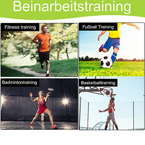 CEEDIR 6er Set Speed/Agility Training Hürden Höhenverstellbar 20/30 cm Trainingshürden Fußball Multi-Sport Trainingshilfe Koordinationstraining Beweglichkeits für Kinder Grün