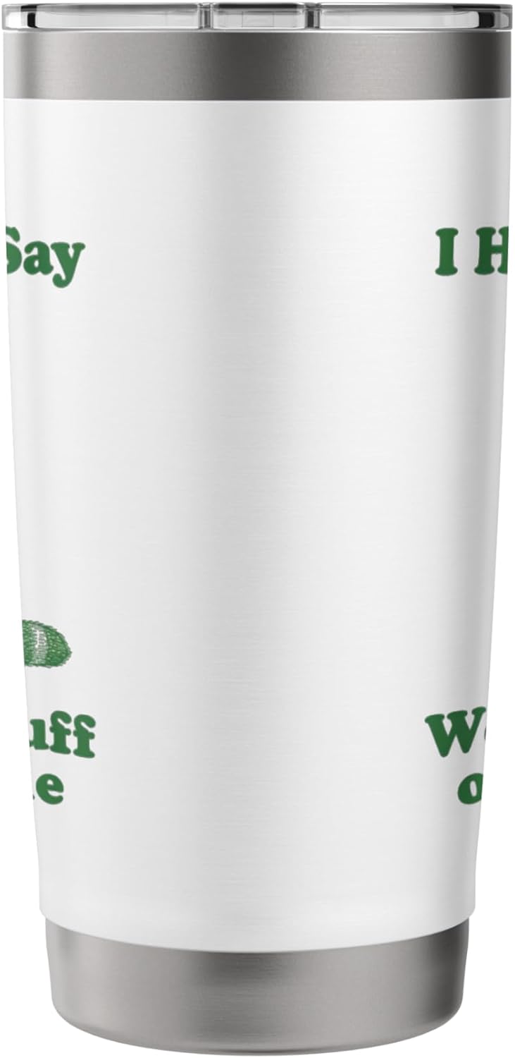 Funny Raccoon I Have To Say Weird Stuff Or I'll Die Animal Stainless Steel Insulated Tumbler - Image 2