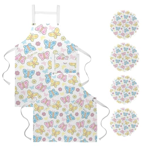 Lot de tabliers de cuisine pour bar et pâtisserie One Size