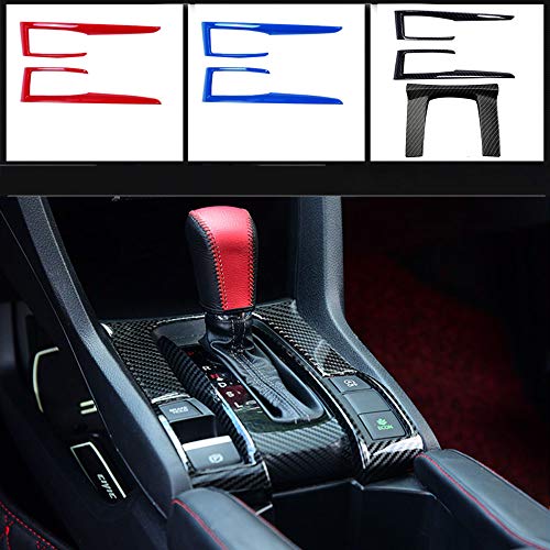 Boltry For Honda 10Th Civic 2016~2020 Full Set Of Car Interiors Instrument Panel Decorative Center Console Moulding Trim Air Outlet Automotive Steering Wheel Cover Accessories 16Pcs-Black #TOP2