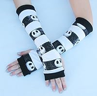Algopix Similar Product 8 - Jack Skull Arm Warmers Gloves Nightmare