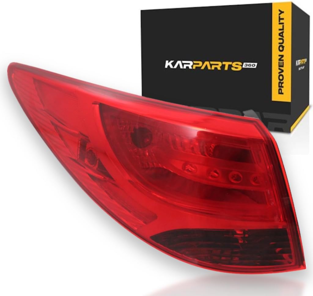 CarLights360 For Hyundai Tucson 2010-2015 Tail Light Assembly Driver Side | w/Bulbs | DOT Certified | HY2804118