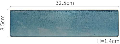 Miniatura 2 de Kichvoe Platos japoneses Plato de cerámica Plato para servir sushi Bandeja de platillo de sushi Tabla de quesos Contenedor de comida Sushi Servir