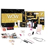 Weihnachts-Beauty-Adventskalender – 24-Tage-Make-up-Countdown-Set, Lippenstift-Gesichtspflegeset, festliches saisonales Kosmetikgeschenk, Frauen-Mädchen-Urlaub | Morgenüberraschungskollektion für Feie