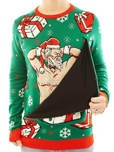 Ugly Christmas Party Knitted Ugly Christmas Sweater for Men and Women - Funny Santa