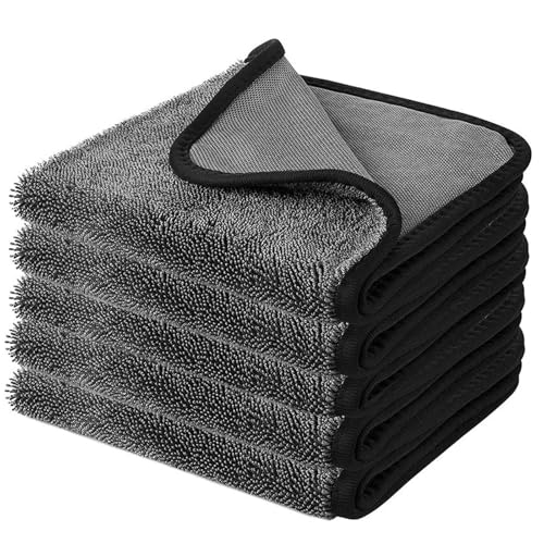 GLSAYZU Paños de limpieza brillantes, toalla de secado de toallitas brillantes, paño de secado mágico para baño, paños de limpieza de microfibra absorbentes para ducha, coches, casa, cocina (5