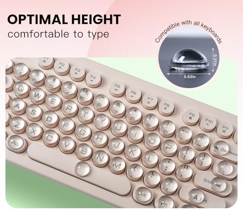 110PCS Pegatinas de Teclado para Uñas Largas, Protector Transparente miniatura 2