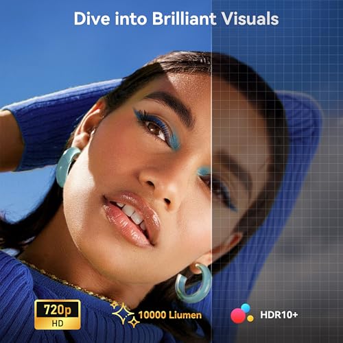 Polocsh HY300 PRO Mini Projector With Wifi And Bluetooth 180°Rotatable Portable Smart Projector Built-In Android Tv 11.0 1080P Support Short Throw Outdoor Auto Keystone 130'' Screen Home Theater Projector thumb #2