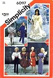 Barbie, Brooke Shields Simplicity 6097 Patr n de costura para mu eca Barbie Brooke Shields Mini-Mod Mademoiselle Eugene