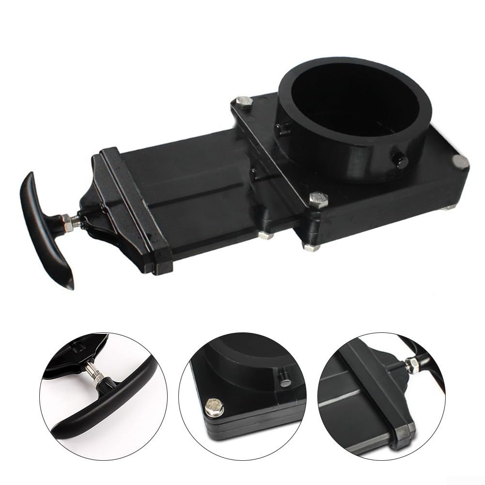Valvola di scarico RV per serbatoi di acqua nera dimensione a 3 pollici con corpo in plastica dura e percorso di flusso interno ottimizzato