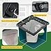 2 Pack Catch Basin Drain Filter, Square Catch Basin Drain Filter for 12 Inch Clog-Free Drainage and Infiltration Systems, Removable Filter, for Garden, Lawns, Landscaping and Patios