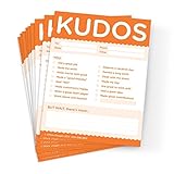 Kudos for Work - set of 10 Note Pads (Orange)