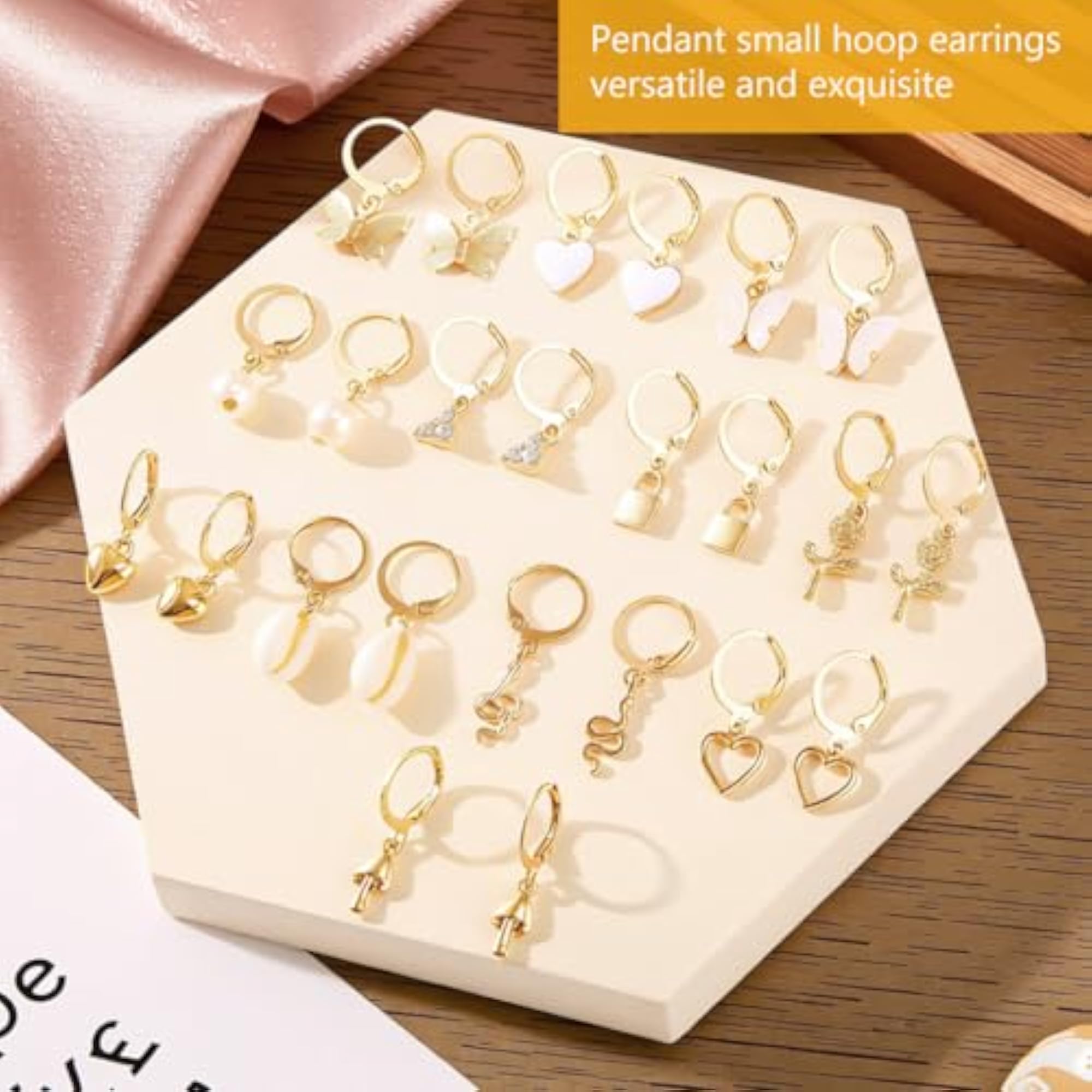 12 Set Multi-Style Lightweight Huggie Earrings Set for Women