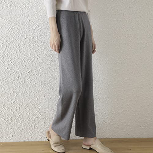 Pantalon droit en tricot pour dames à la maille haut de gamme
