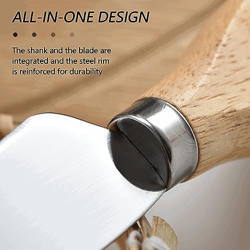 Qianxihu 6Pcs Cheese Slicer Set Cheese Knife Set Wooden Handle Cheese Knives Stainless Steel Cheese Knife and Cheese Shovel Set for Party Wedding Birthday - Image 5
