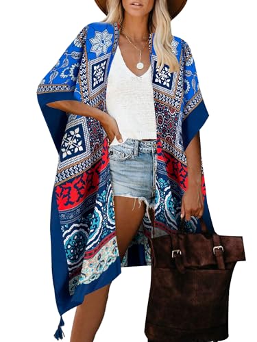 Image of Breezy Lane Kimonos for Women Swimsuit Coverups Beach Cover Up Swimwear Cardigan Summer