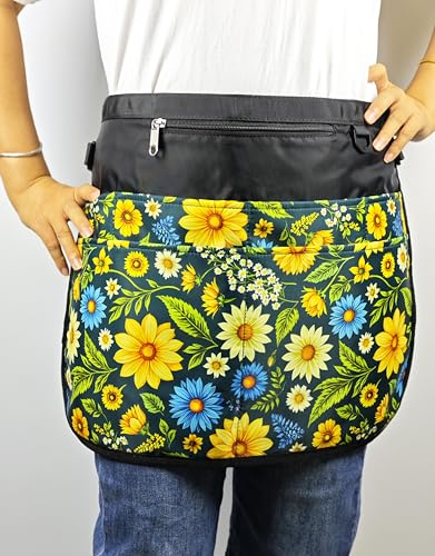 Garden-Apron-for-Women-with-7-PocketHalf-Florist-Apron-Harvesting-Apron