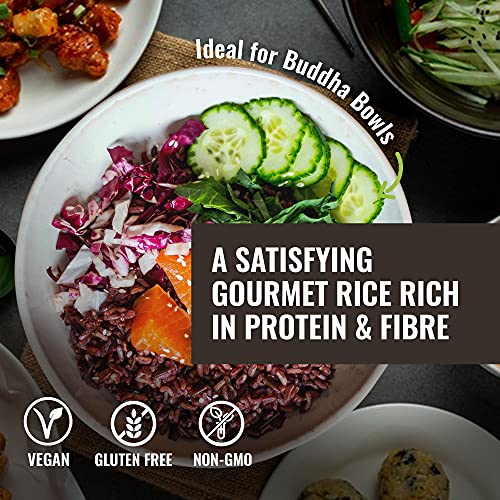 Floating Leaf Wild Rice Blend, Vegan Rice With Nutty Aroma, Flavorful Mix Of Riceberry, Red Rice, Medium Grain & Long Grain Brown Rice, Protein & Fiber-Rich, Gluten-Free, 14 Ounces, Pack Of 6 #TOP4