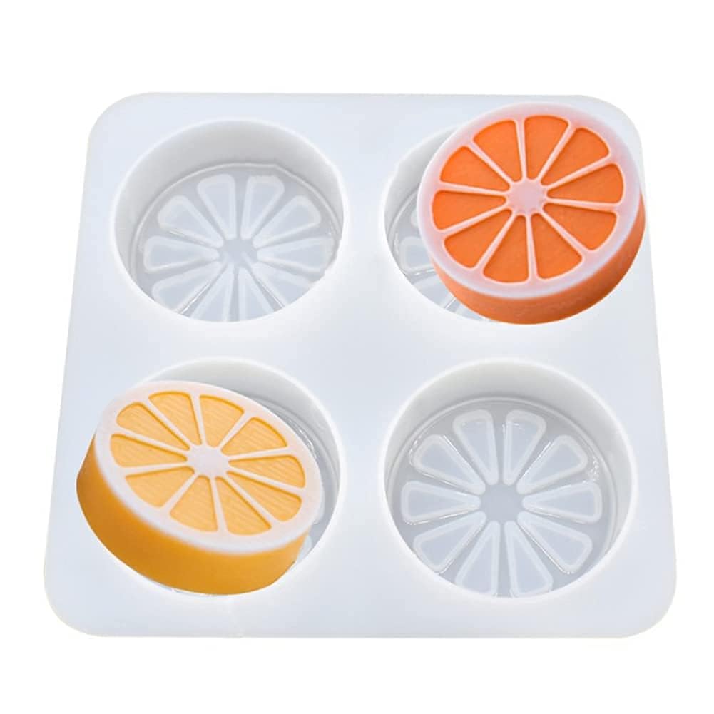 4-Cavity Lemon & Orange Slice Silicone Mold – Reusable Mould for DIY Resin Art, Chocolate, Candy, and Soap Making (Pack of 1) (SSM187)-image-27
