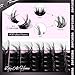 SOFENIDA Lash Clusters Kit 80D Lash Clusters Kit 10-18mm Volume Eyelash Clusters D Curly Cluster Eyelash Extensions 3D Wispy Lashes Cluster DIY Lash Extension Kit(80D-10-18MIX Thick Kit)