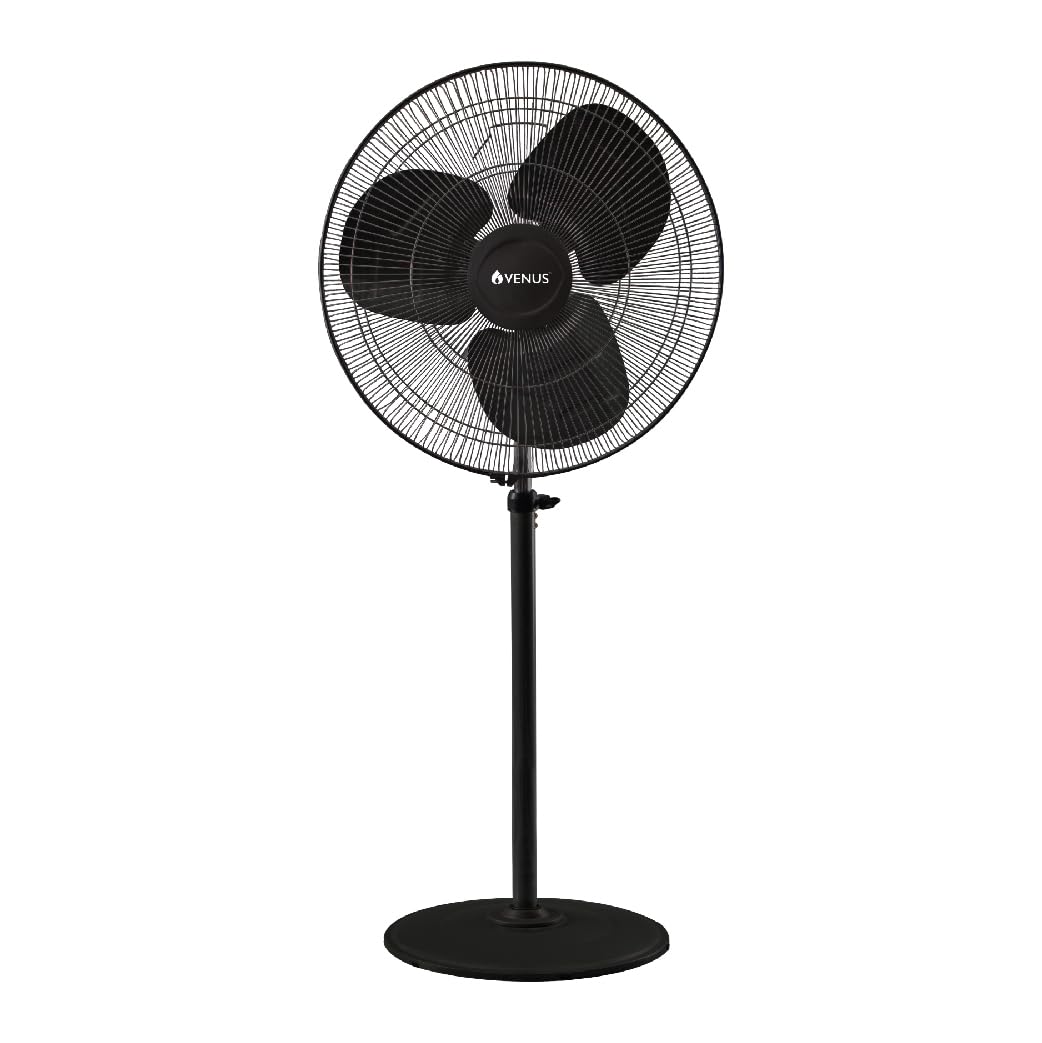 VENUS Cyclo (CFA500) Farratta Pedestal Fan, 400mm, Metallic Black, 3 Speed Settings,Motor Heavy Duty, Extra Air Delivery & 2 Year Warranty-image-12