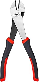 IGAN Diagonal Cutting Pliers, 7-inch Ultra Tough and Durable Side Wire Cutters, with a Spring-loaded Mechanism Dikes, Idea...