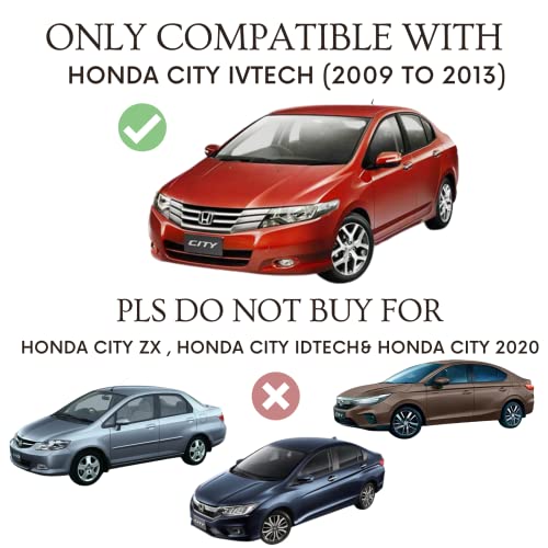 Image of Autofact Magnetic Car Sunshades Compatible with Honda City Ivtech (2009 to 2013) (Set of 4) - Easy Installation, UV Protection, Keeps Car Cool (Front 2 with Zippers, Rear 2 Without Zippers)