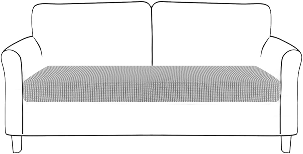Fengshengli - Cojín para sofá o decoración del hogar, asiento de dormitorio, funda de repuesto elástica para muebles (2 SeatGrey)